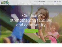 Tablet Screenshot of laserchildcare.org